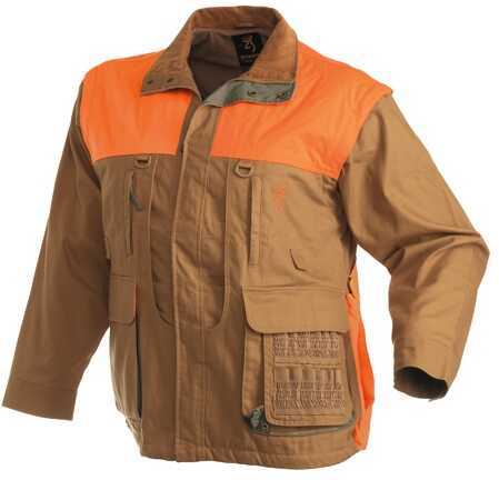 Browning Upland Canvas Jacket, Zip Sleeve, Field Tan X-large Md: 3041193204