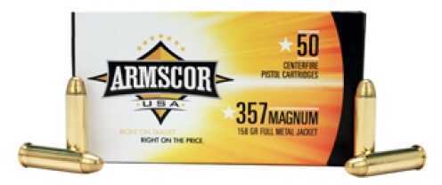 357 Magnum 50 Rounds Ammunition Armscor Precision Inc 158 Grain Full Metal Jacket