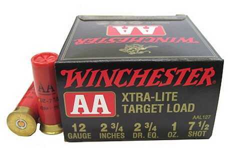 12 Gauge 25 Rounds Ammunition Winchester 2 3/4" 1 oz Lead #7 1/2