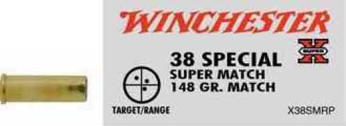 38 Special 50 Rounds Ammunition Winchester 148 Grain Lead