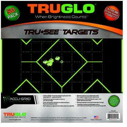 Truglo 5 Diamond Target 12X12 50 Pack Md: TG14A50