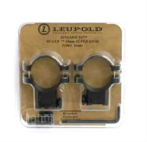 Leupold Ring Mount Fits Ruger M77 30mm Extra High Matte Finish 51043