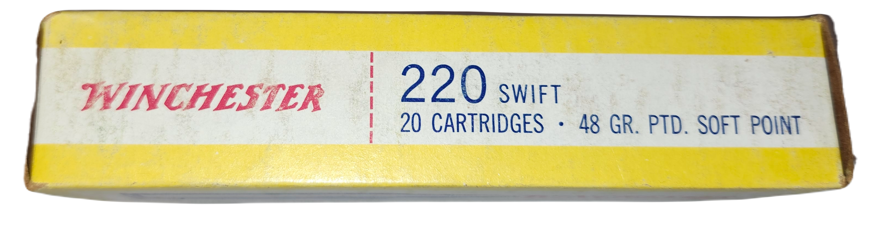 Winchester Super-Speed 220 Swift 48 Gr. Ptd Soft Point Ammo (1964 Production)