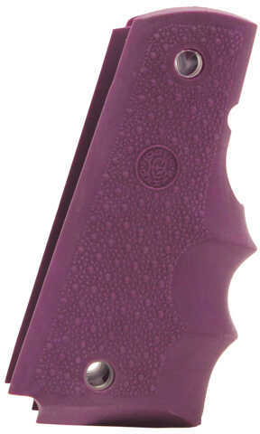 Hogue Colt & 1911 Government Grips w/Finger Grooves, Purple Md: 45006