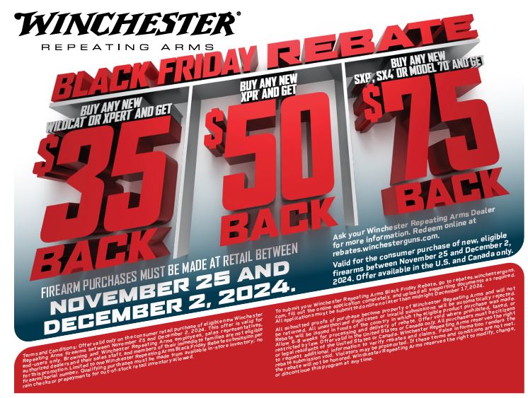 Winchester Repeating Arms – Black Friday Rebate