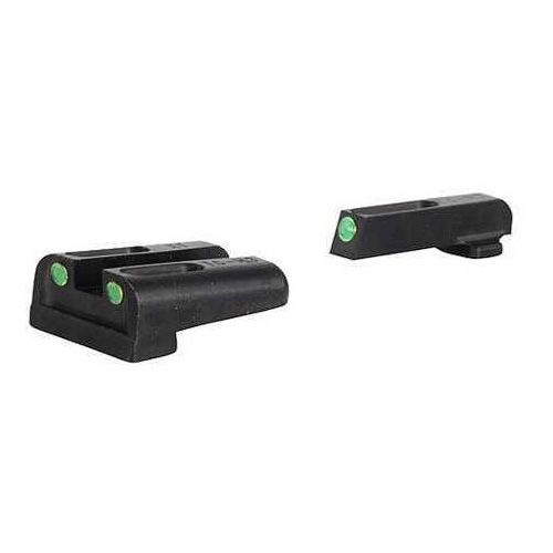 Truglo Brite-Site Tritium/Fiber Optic Sight Fits 1911 Government Green TG131NT1