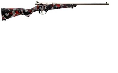 <span style="font-weight:bolder; ">Savage</span> Arms Rascal Red White And Blue 22 LR 16.125 in barrel rd capacity camoflage polymer finish