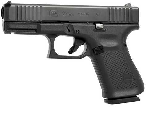 Glock 23 Gen 5 Compact 40 S&W semi auto pistol, 4.02 in barrel, 10 rd capacity, black polymer finish