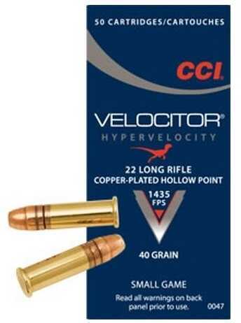 22 Long Rifle 50 Rounds Ammunition CCI 40 Grain Hollow Point