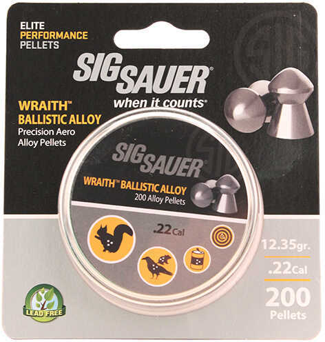 Sig Sauer Pellet.22 Caliber Wraith Ballistic Alloy Non-Lead 200Ct