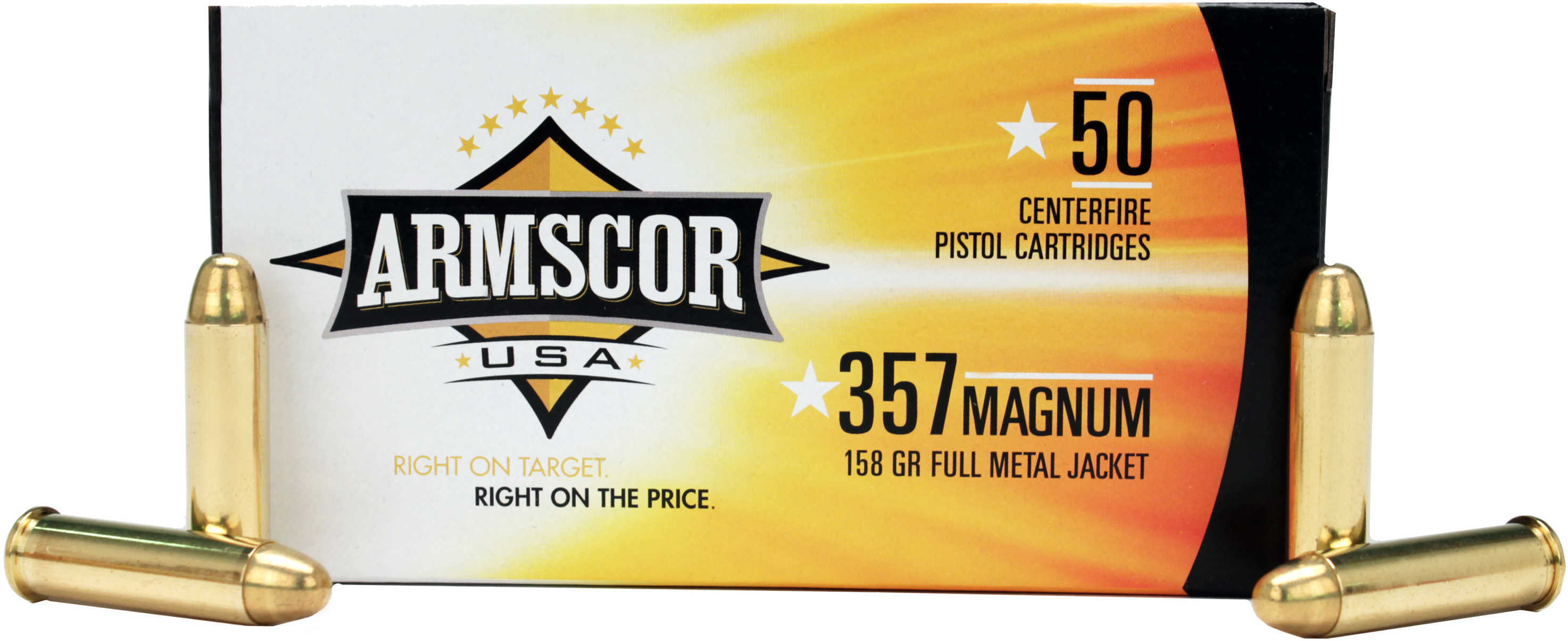 Armscor Precision Inc 357 Magnum Ammunition 158 Grains Fmj Per 50 50071 87146 9996