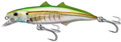 LIVETARGET Lures / Koppers Fishing and Tackle Corp Cigar Minow Jerkbait 4  1/2 Number 1/0 Hook Size 2-4 Depth Pearl/Green Md: CMJ - 11117666
