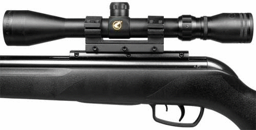 Gamo Wildcat Whisper 22 Pellet Black Finish Synthetic Stock Noise Dampening Technology 4x32 Scope Single Shot 97