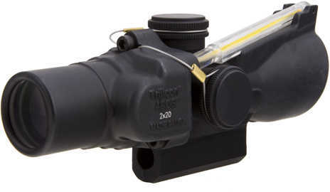 Trijicon ACOG Rifle Scope 2X 20 Amber Triangle Matte M16 Base Dual Illuminated 9.2 Ta47-2
