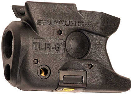 Streamlight TLR-6 Tac Light w/laser For S&W M&P Shield White LED and Red Laser Includes 2 CR 1/3N Lithium Batteries Blac