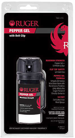 Sabre Ruger Pepper Gel with Belt Clip 1.8 Ounces Md: RU-M60FT-G