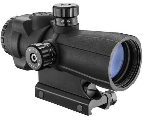 Barska Optics AR-X Pro Prism Scope 4X32mm, Illuminated Cross Dot Reticle, Black Md: AC12694