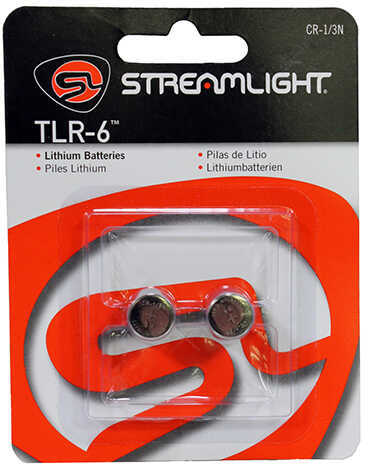 Streamlight CR 1/3N Lithium Batteries, TLR-6, Per 2 Md: 69271