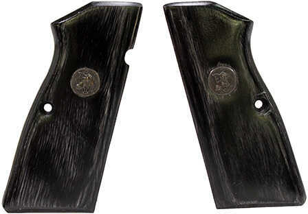 Pachmayr Renegade Wood Laminate Revolver Grips Browning Hi Power, Charcoal, Smooth Md: 63281