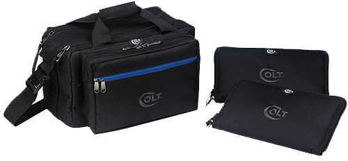 Colt Tactical Range Bag with 2 Pistol Rugs, Black Md: CLT-48