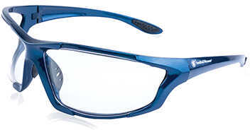 Major Shooting Glasses Blue Frame Clear Lens Md:-img-0