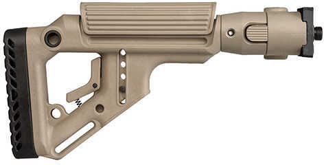 Tactical Folding Buttstock with Cheek Riser, VZ.58, Polymer Lock, Flat Dark Earth