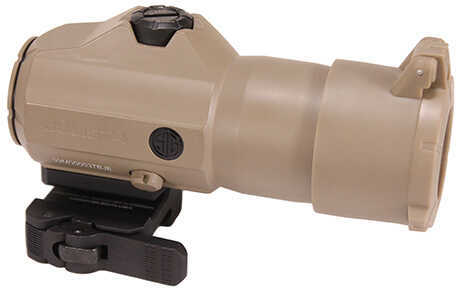 Sig Sauer Juliet4 4x24mm Magnifier Powercam Quick-Release Mount with Spacers, Flat Dark Earth