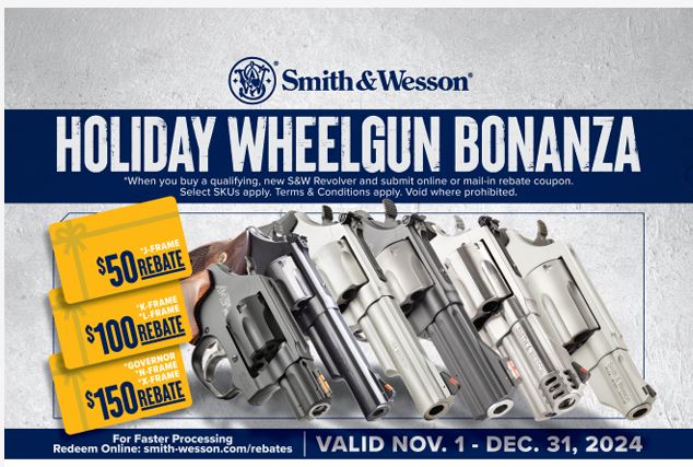 S&W Holiday Wheelgun Bonanza Consumer Rebate