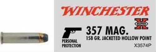 357 Magnum 50 Rounds Ammunition Winchester 158 Grain Hollow Point