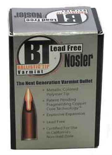 <span style="font-weight:bolder; ">Nosler</span> 6mm/243 Caliber 55 Grains Ballistic Tip Lead Free (Per 100) 45170