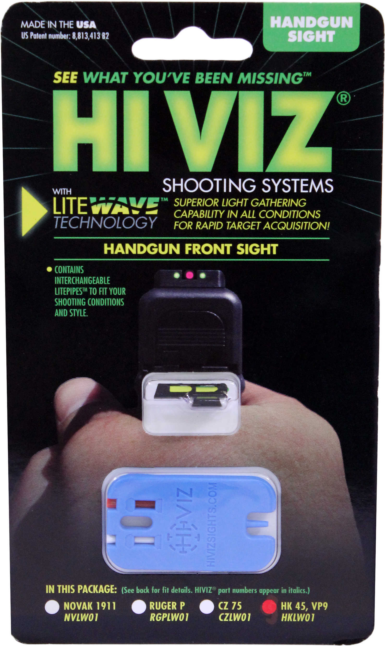 HiViz Sight Systems Hi-Viz Litewave Fits H&K P3045 Front Only-img-1