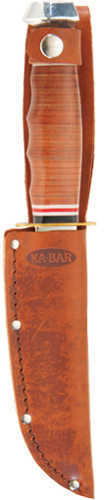 KA-BAR Hunter 4" W/Leather Sheath-img-1