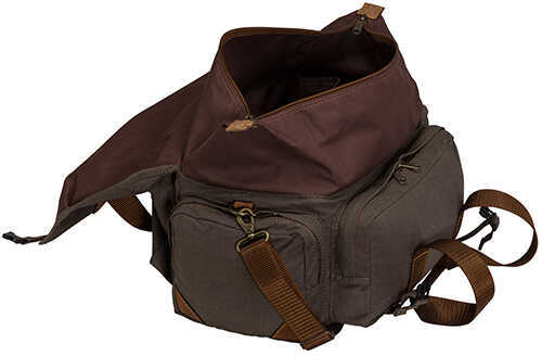 Browning Lona Canvas/Leather Range Bag, Flint/Brown Md: 121388691