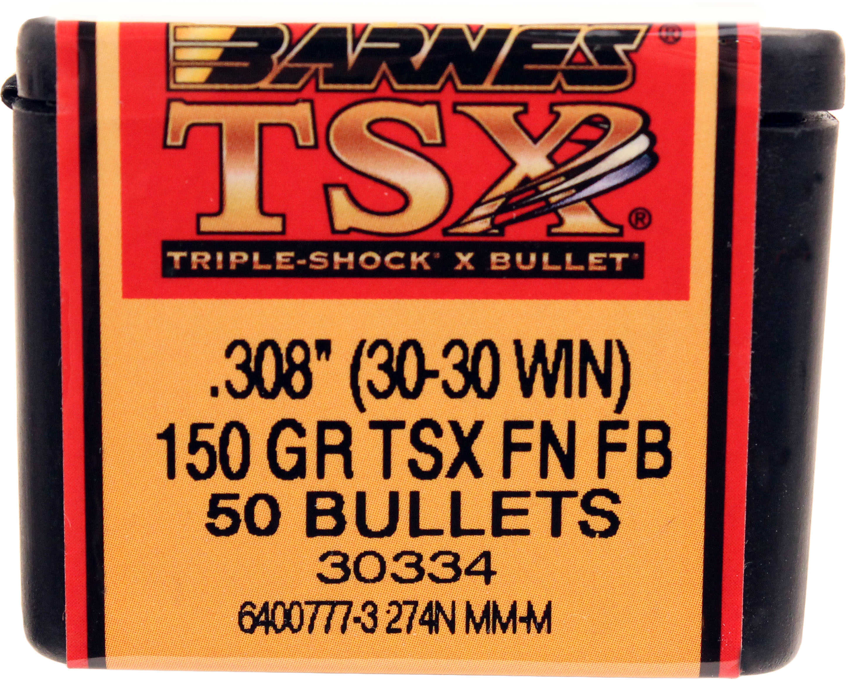Barnes Bullets 30-30 cal 150 gr TSX Flat Nose (Per 50)-img-1