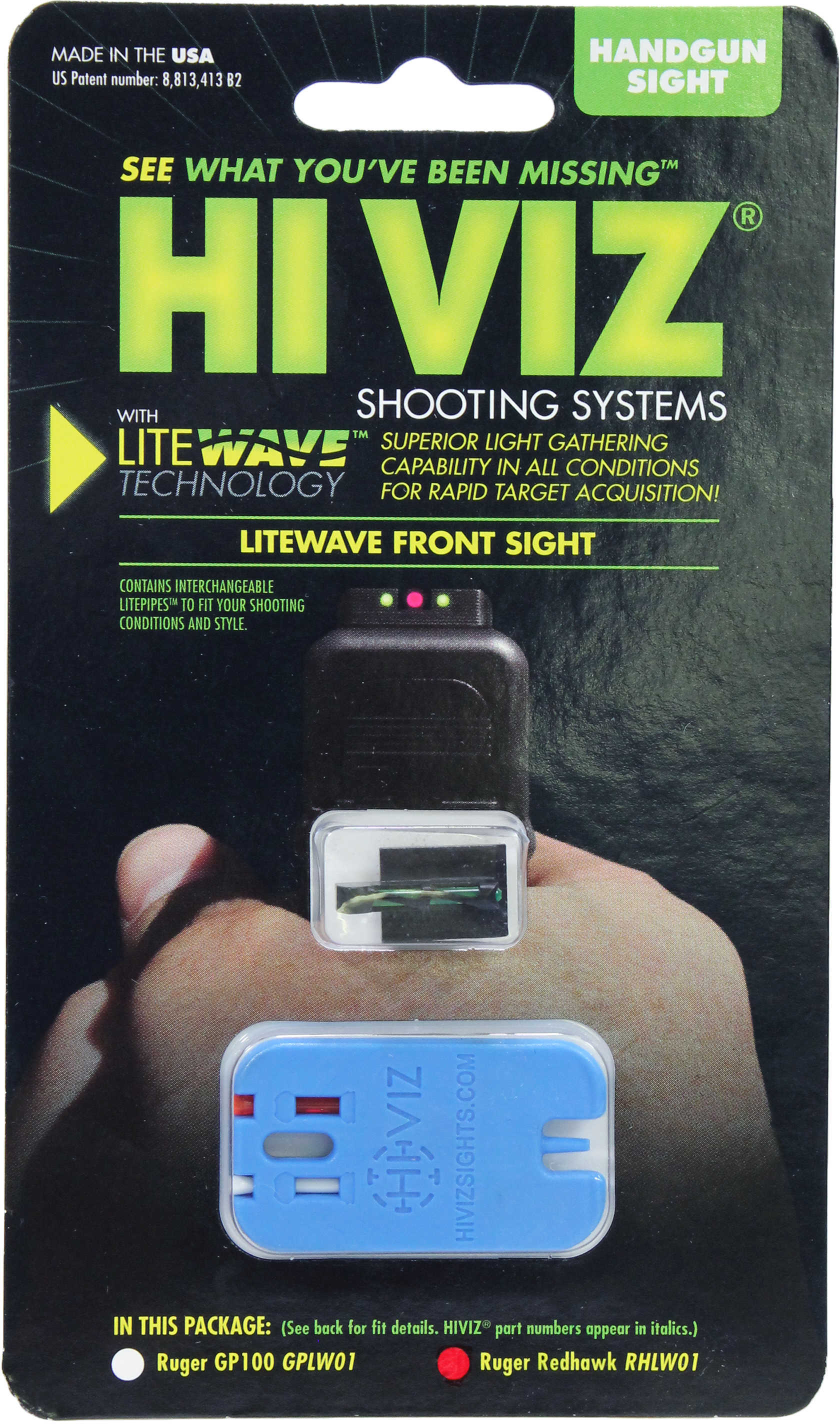 HiViz Sight Systems Hi-viz Litewave Ruger Redhawk & Green Rhlw01-img-1
