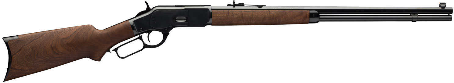 Winchester Model 1873 Sporter Lever Action Rifle 44-40 14 Round Octagon Barrel Black Walnut Pistol Grip Stock 534229140