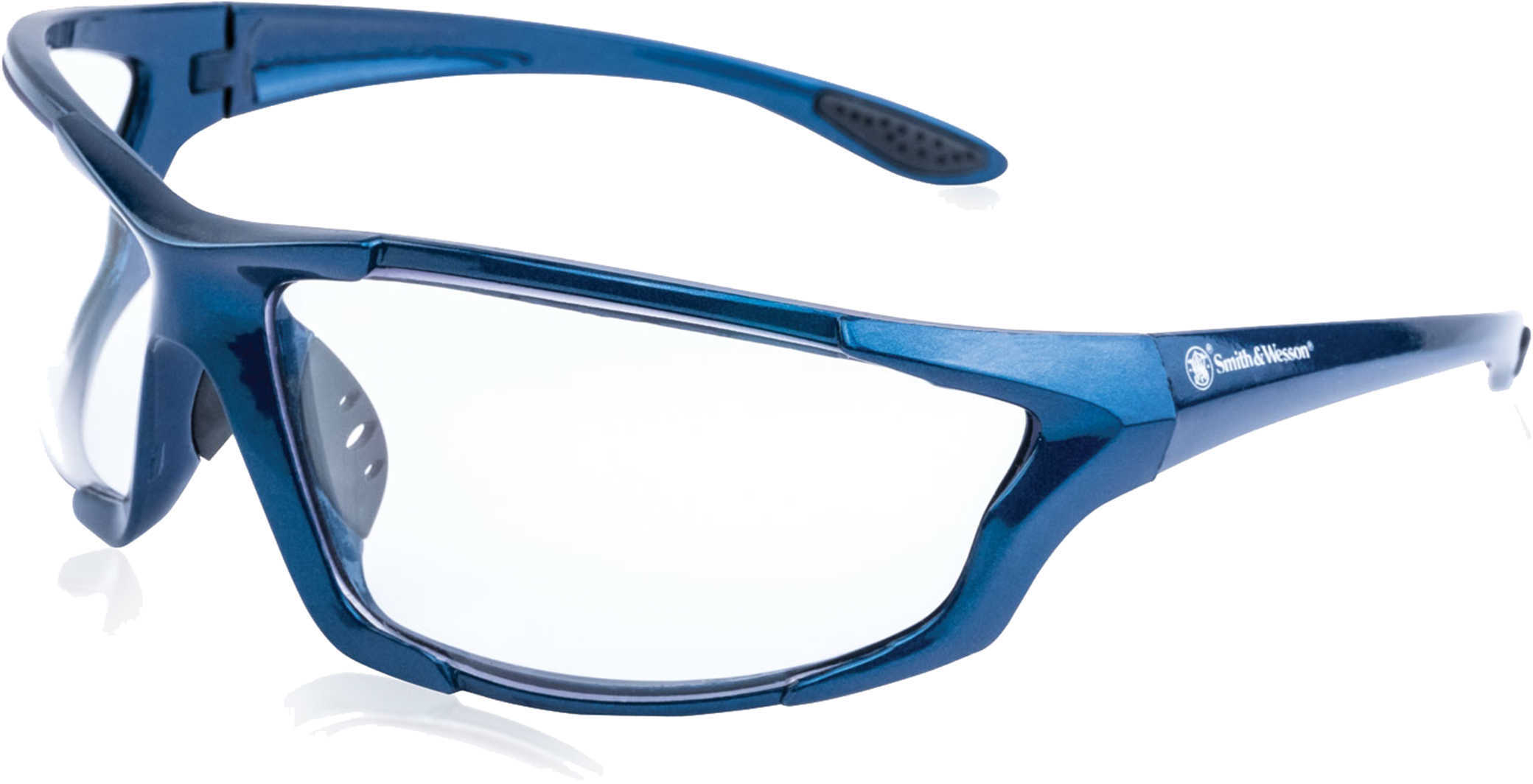 Major Shooting Glasses Blue Frame Clear Lens Md:-img-1