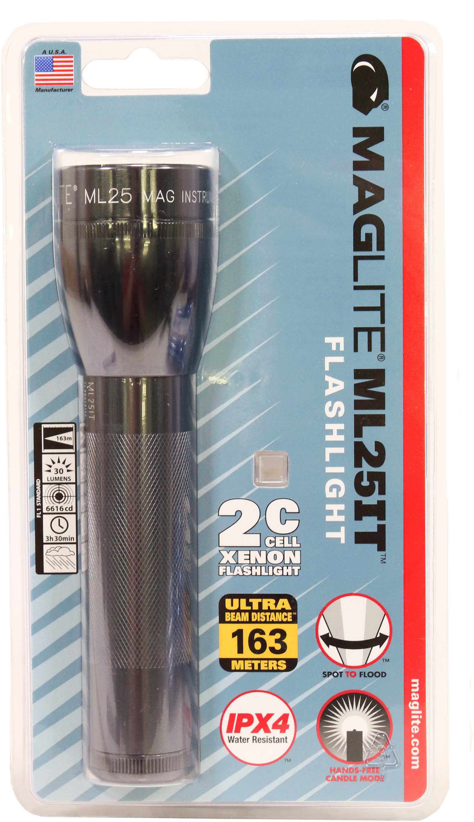 Maglite 2C Cell Gray Md: ML25IT-S2096