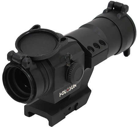 Holosun Red Dot Sight 1x 30mm Tube 2 MOA with Weaver-Style Cantilever Mount Matte Black Md: HS406A