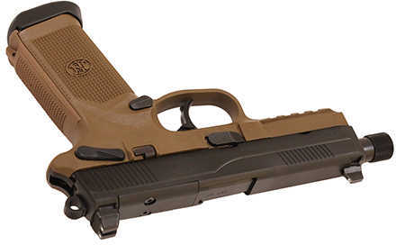 Pistol FN FNX-45 Tactical Semi Auto Handgun .45 ACP 5.3" Threaded Barrel 15 Rounds Black/Flat Dark Earth
