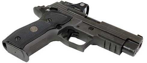 Sig Sauer P226 Legion SAO Pistol w/Romeo1 Sight 9mm 4.4 in Checkered G10 Grip Grey PVD Finish Romeo1 Red Dot 15Rd