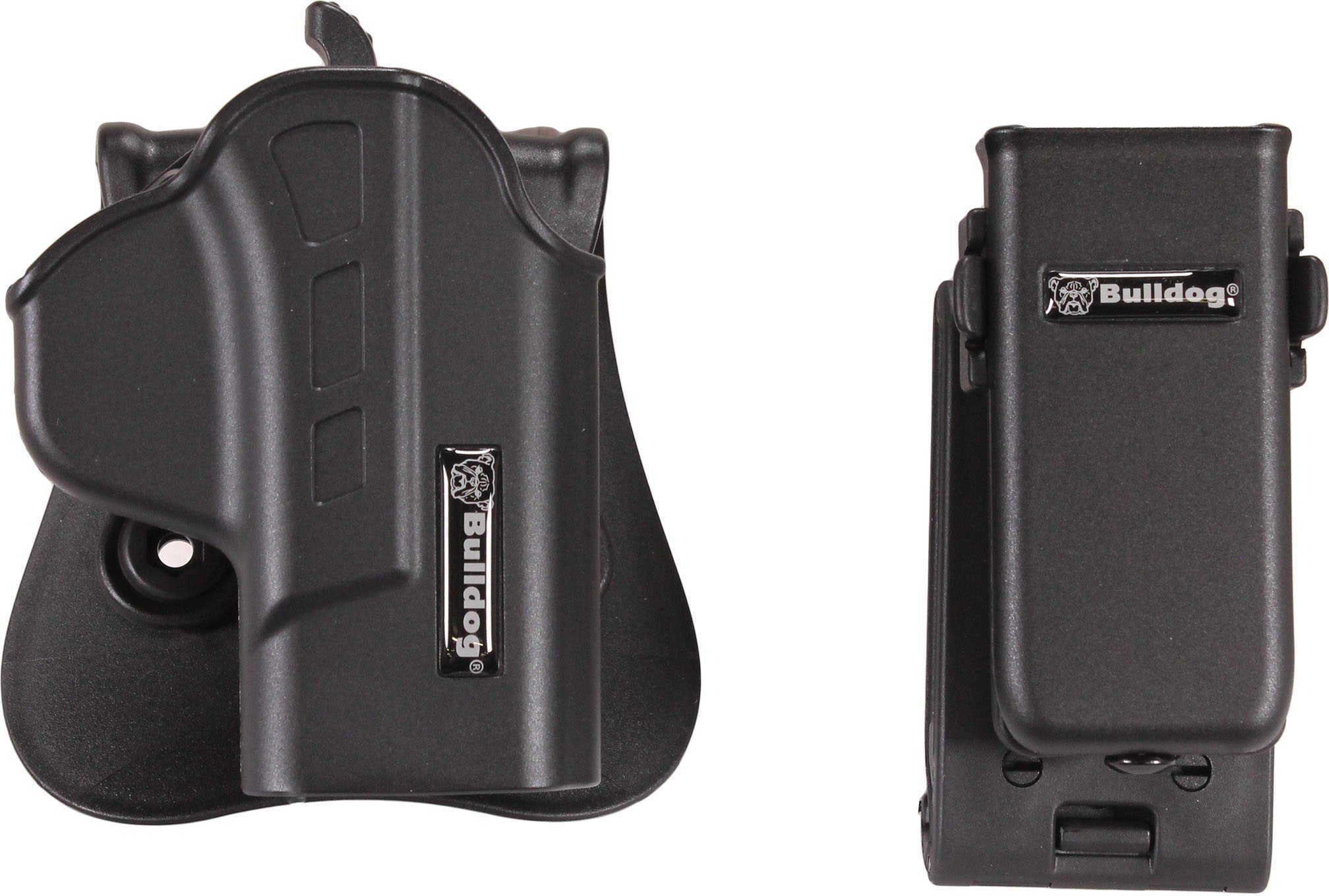 Bulldog Cases Thumb Release Polymer Holster Fits Smith & Wesson M&P Shield Includes Magazine Holder Right Hand