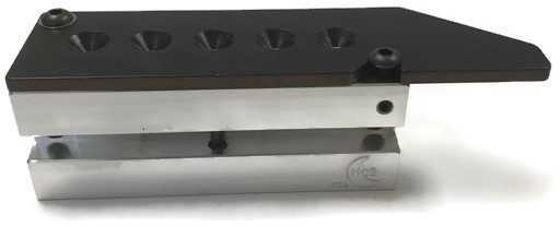 Bullet Mold 5 Cavity Aluminum .308 caliber Plain Base 180 Grains with Flat nose profile type. Designed for use in 30