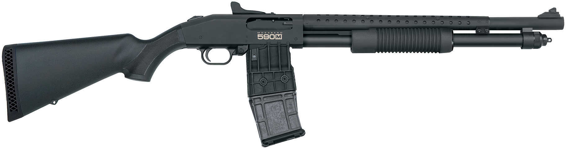 Mossberg 590m Mag Fed Pump Action Shotgun 12 Gauge 2 3 4 Chamber 18 5