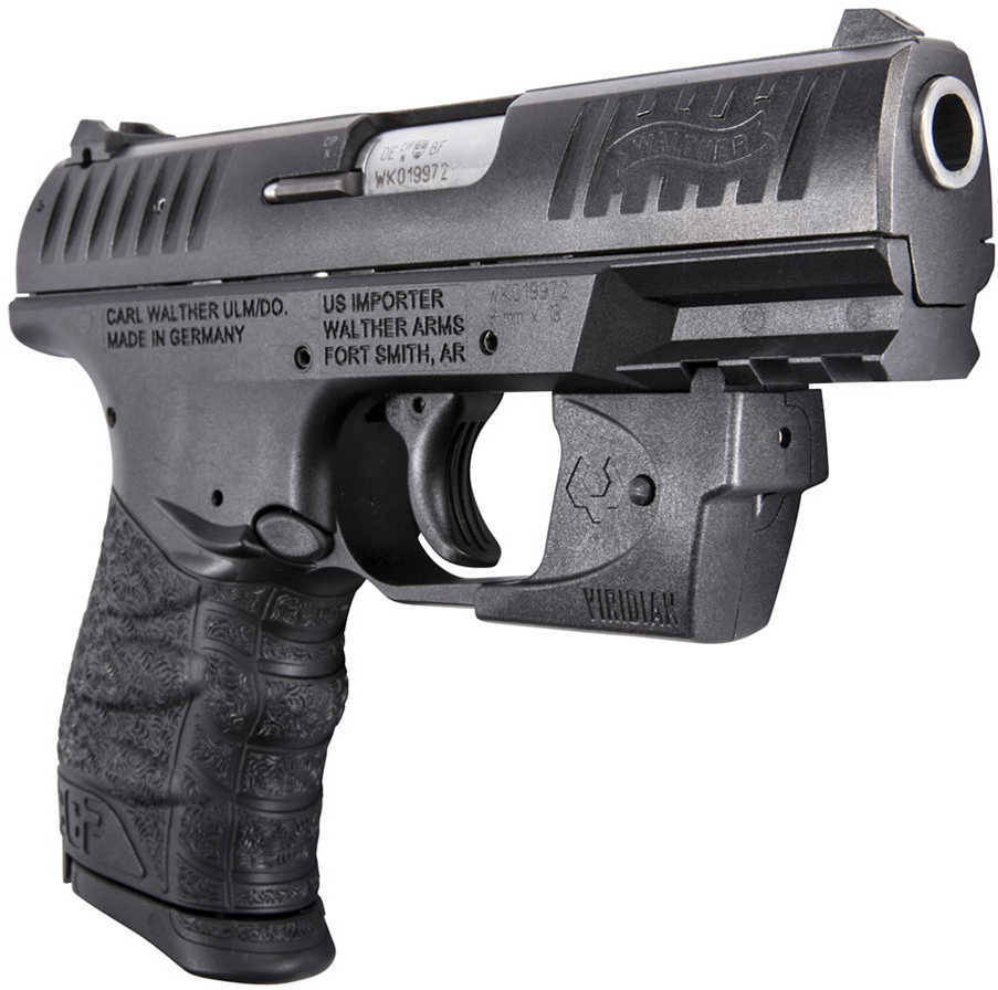 Walther Ccp M2 Pistol 9mm 3.54" Barrel Black 8 Roundd Viridian Red Laser