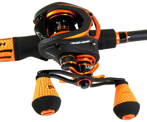 Lews Fishing Mach Crush SLP Baitcast Combo 7.5:1 Gear Ratio 30" Retrieve Rate 73" Length Heavy Power Right Hand