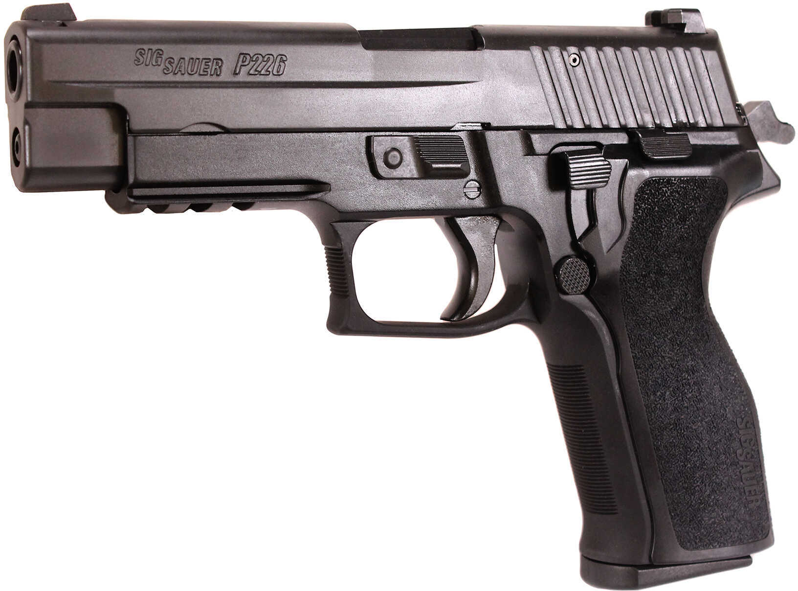 SIG Sauer P226 Nitron Semi Auto Pistol 9mm Luger 4.4" Barrel 10 Rounds SIGLite Rail E2 Grips Stainless Steel Slide/Alloy Frame Black Finish