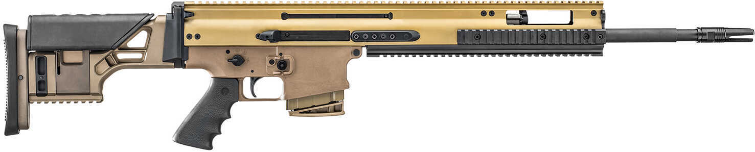 FN Scar 20S Semi Automatic Rifle .308 Winchester 20" Barrel 10 Round Capacity Flat Dark Earth Finish