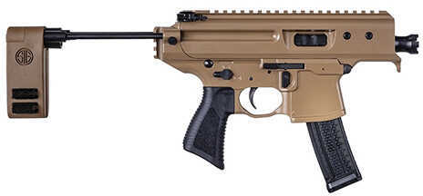 SIG Sauer MPX Copperhead Semi Automatic Pistol 9mm Luger 3.5" Barrel 20 Round Flat Dark Earth