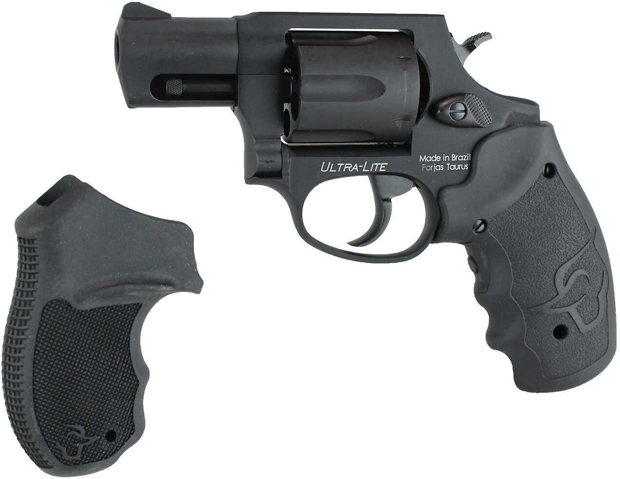 Taurus 856 Ultra Lite Revolver With Viridian Laser 38 Special 2 Barrel 6 Round Black Polymer